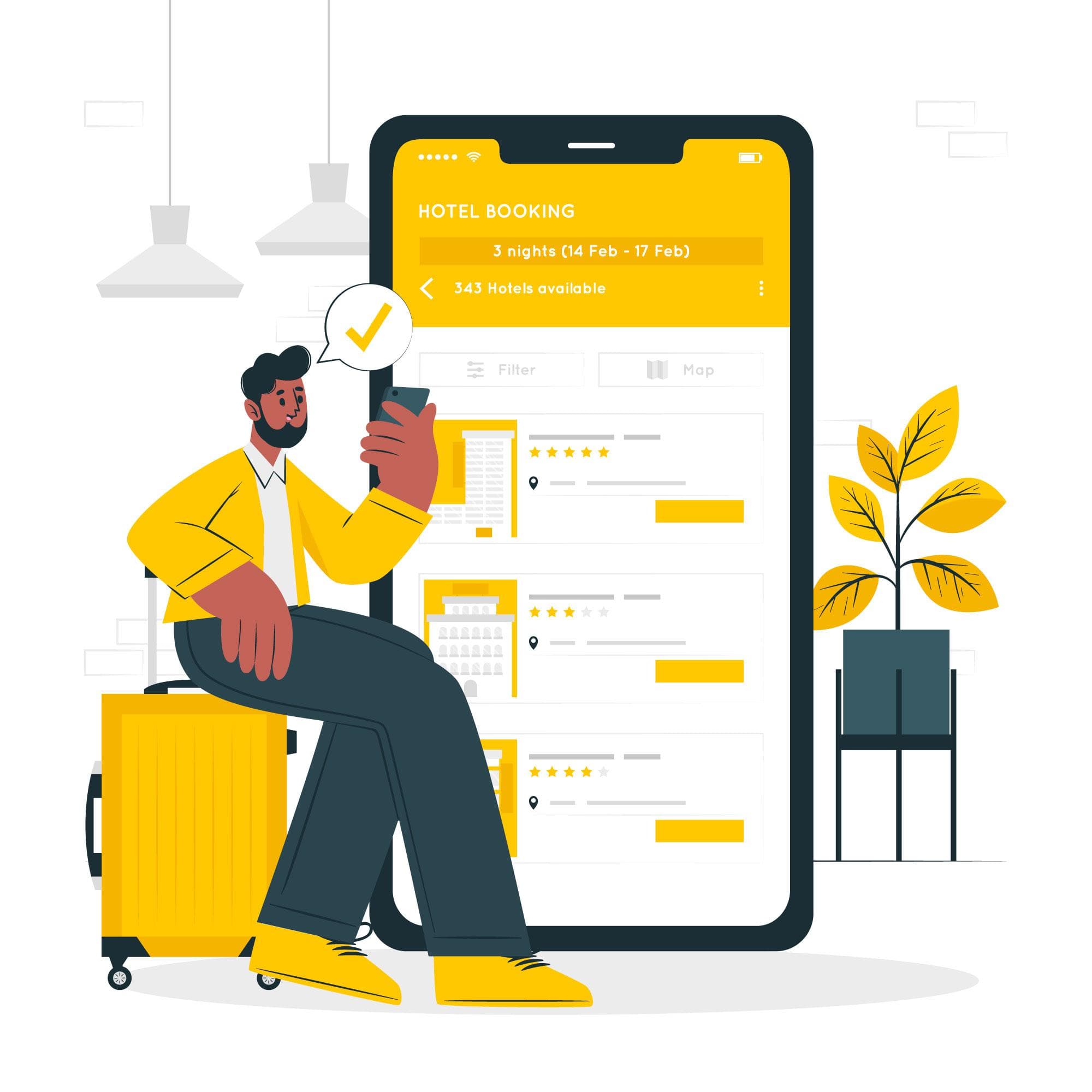 Booking Illustration